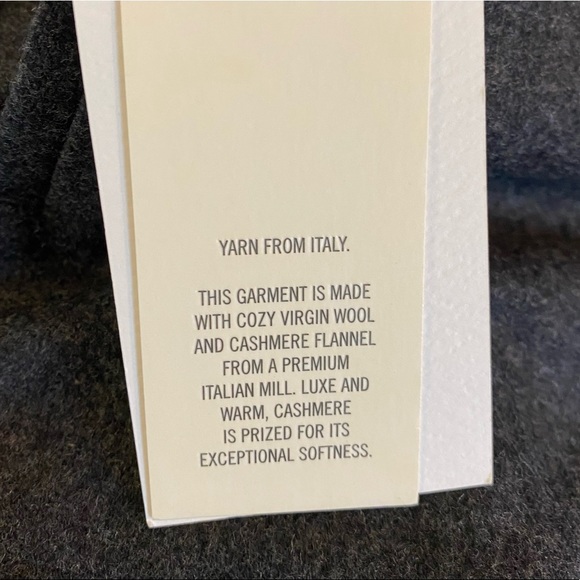 NWT Aritzia Wilfred Darontal Pant Wool Cashmere Charcoal Gray 6 - Picture 7 of 11